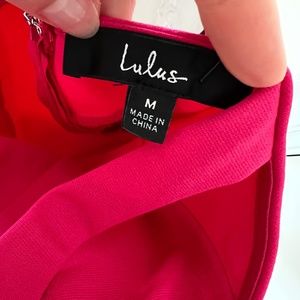 Lulus Perfect Pick Hot Pink Bodycon Dress